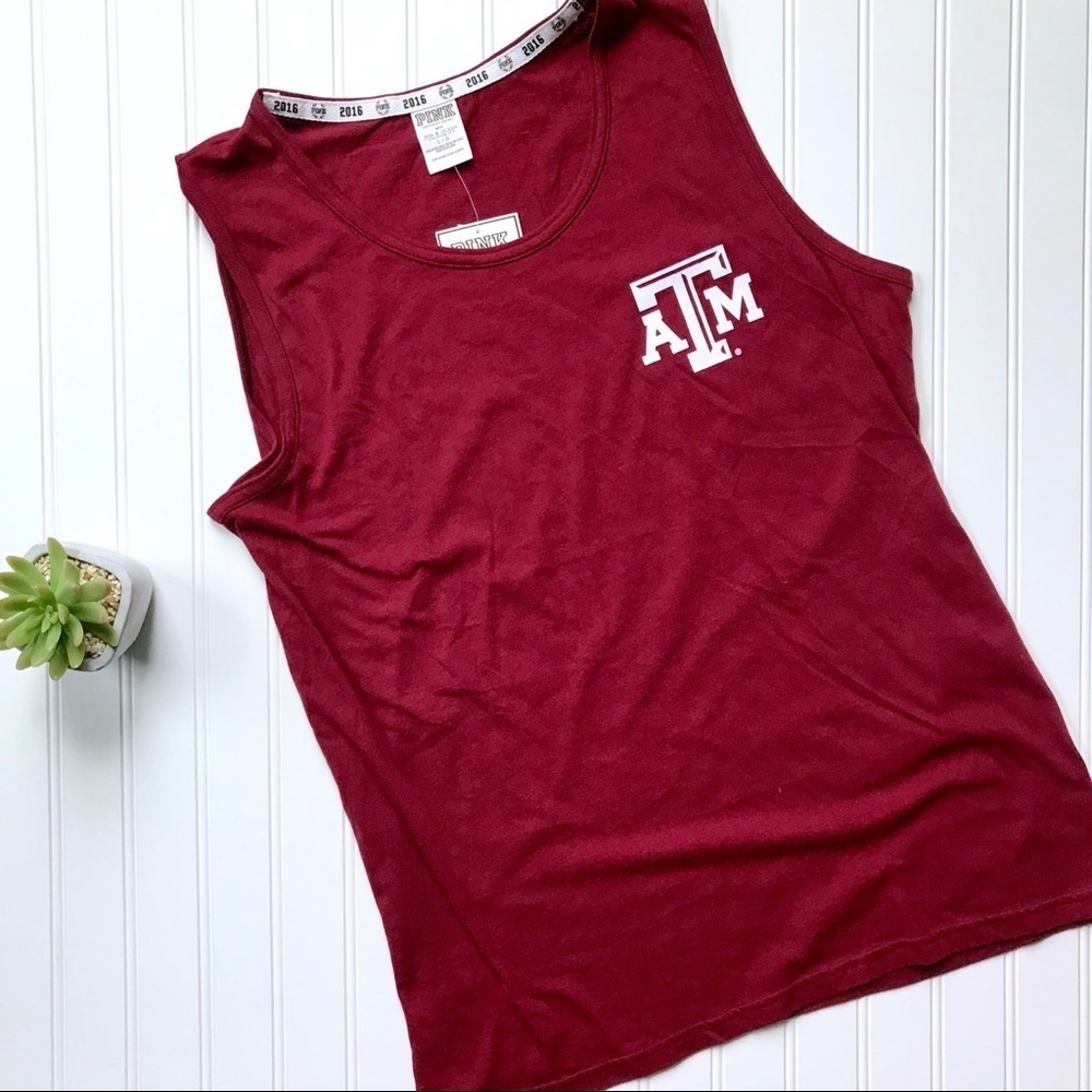 •VS PINK• Texas A&M sleeveless tee